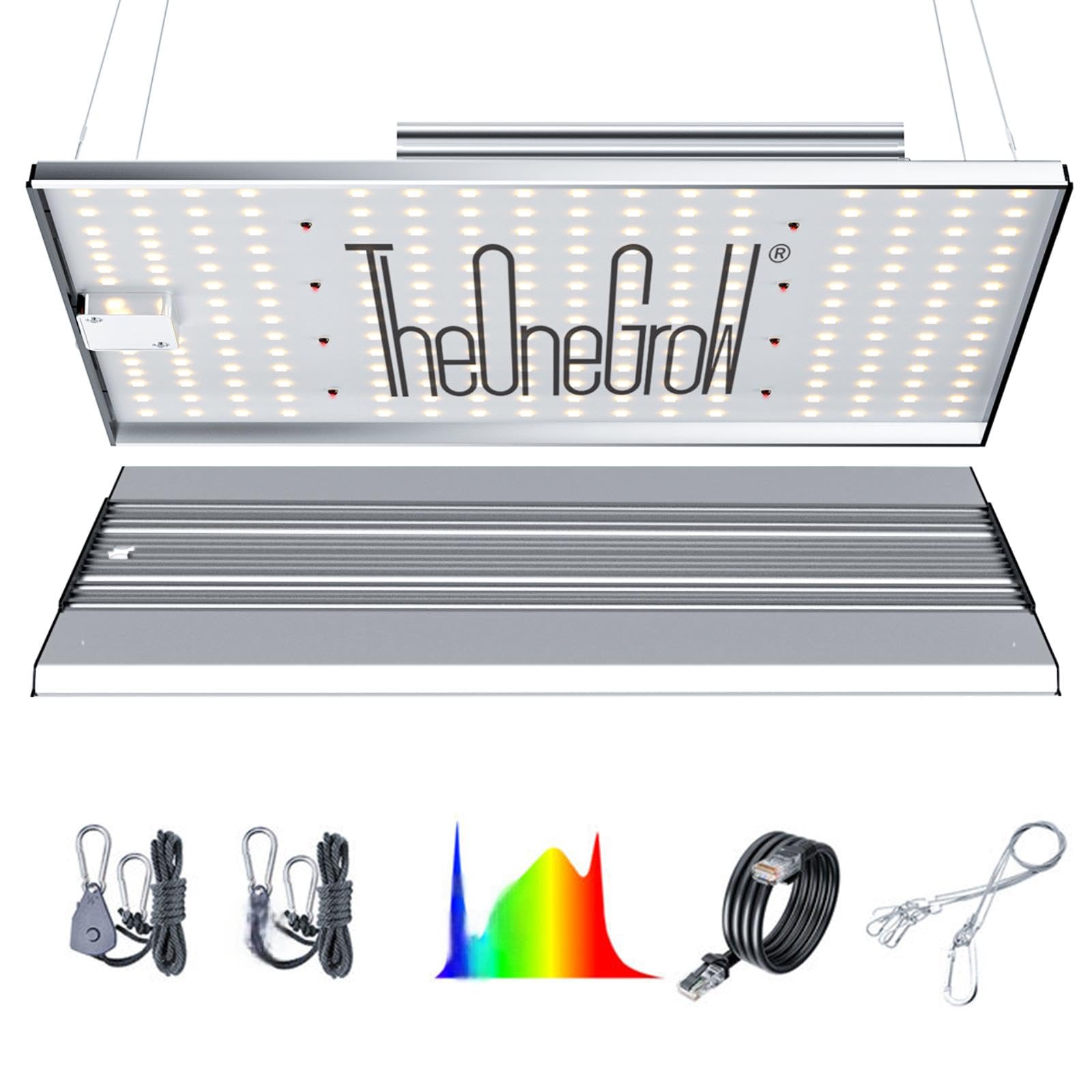 Amazon.com : TheOneGrow MA1200 Grow Light Full Spectrum, 120 Watt