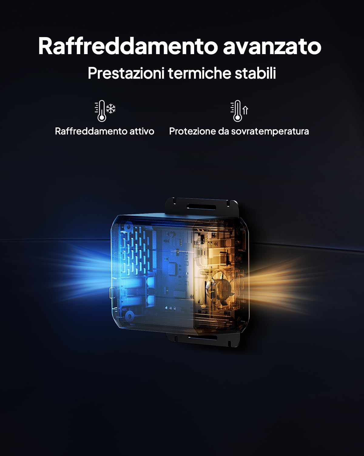 BLUETTI Charger 1, 560W Alternator Charger, Fast CC-CC Charge per centrale elettrica portatile, 6 x più veloce, compatibile con il 95% di generatore solare, perfetto per Viaggi, RV