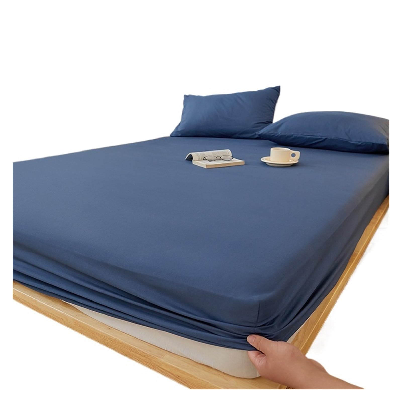 Housse de matelas 150x190 cm Bentley Blue pour sublimer votre chambre double