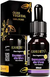 Óleo de Semente de Uva 100% Puro, Natural & Prensado a Frio – Antioxidante, Hidratação Leve, Pele e Cabelos 30 ml – ESSENITY