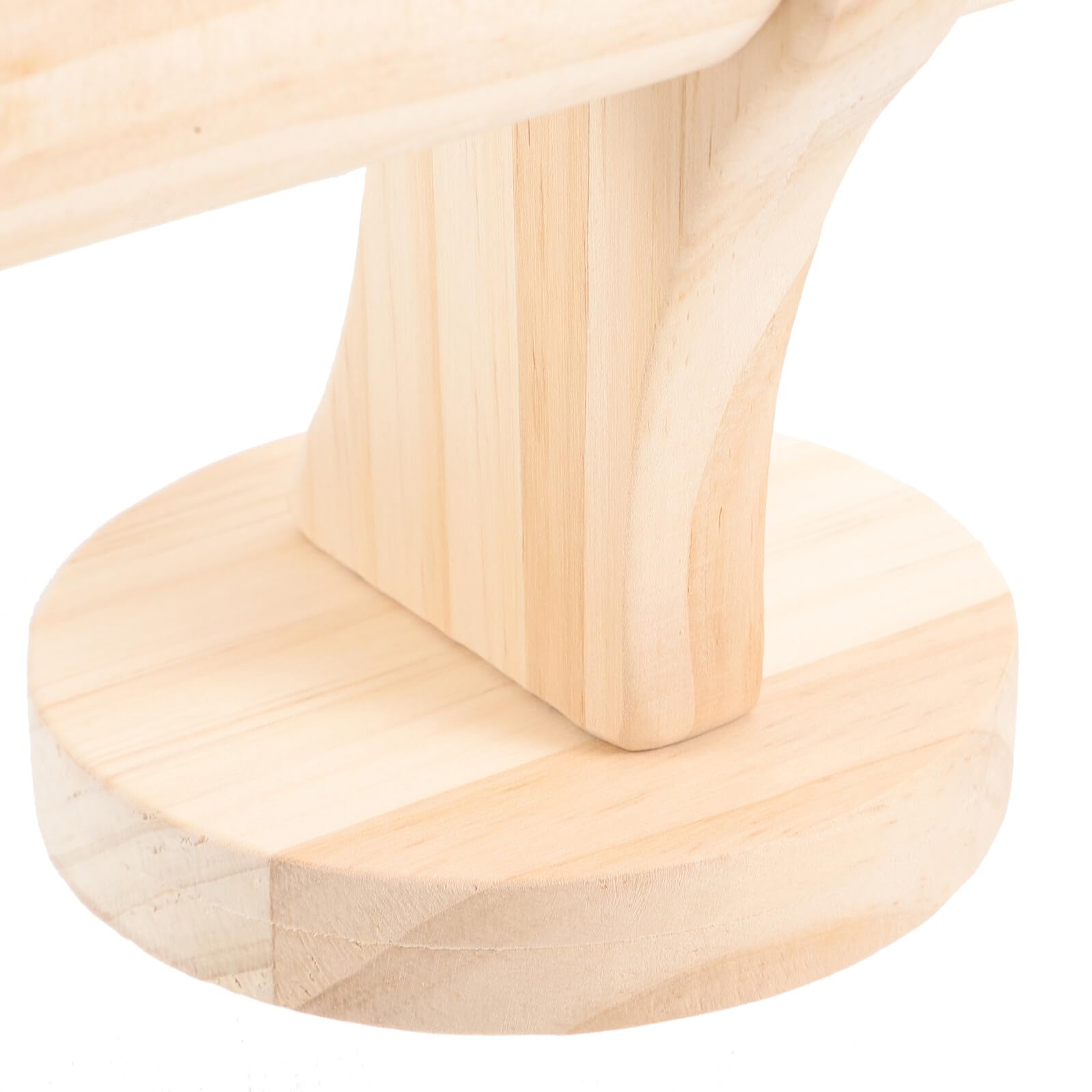 ibasenice Expositor de 2 Pulseras de Madera Niveles para Joyas y Coleteros