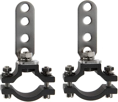 Miniatura 3 de Lightronic Soporte de montaje de bicicleta para motocicleta, soporte de barra de toro de coche de 1.2 pulgadas, abrazaderas de tubo todoterreno,