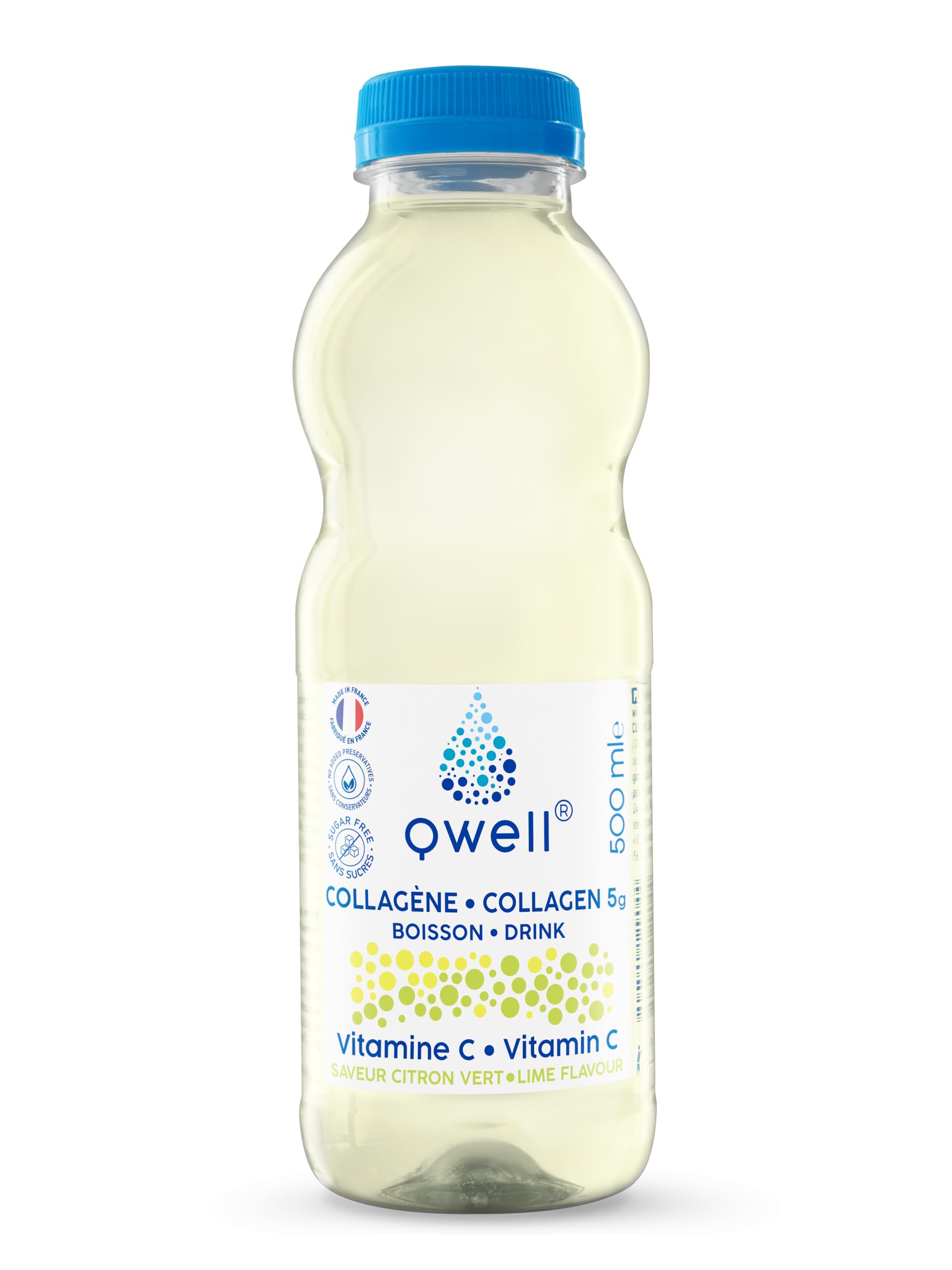 Qwell Collagen Water Lime 500 ml