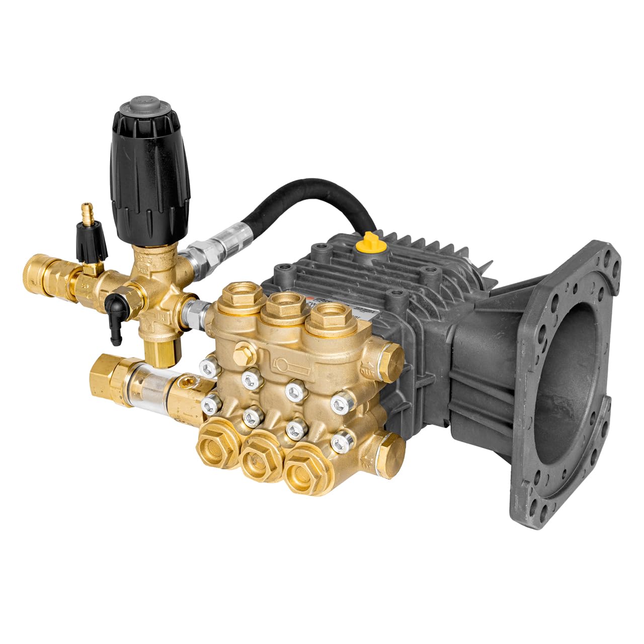 Comet ZWD 4040 G Pressure Washer Pump – 4000 PSI, 4 GPM, 1″ Shaft, Horizontal, Triplex, Mecline VRT3 Easy Start Unloader – Italian-Made Commercial Grade Power Washer Pump – For 13 HP Gas Engines