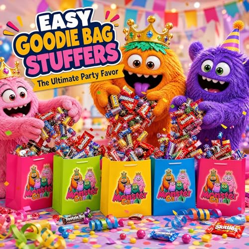 Image of Party Favor Candy Mix - 15 lb Stuffers Candy Bulk - Goodie Bag Stuffers for Kids Party Favors - Candy Variety Pack - Bulk Candy Bags - Bulk Candy Individually Wrapped Candies - Parade Candy - July 4th