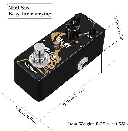 Miniatura 58 de Wah Pedal Digital Auto Wah Filtro de efectos de guitarra Pedal Mini Stompbox con pedal True Bypass para guitarra eléctrica Bajo