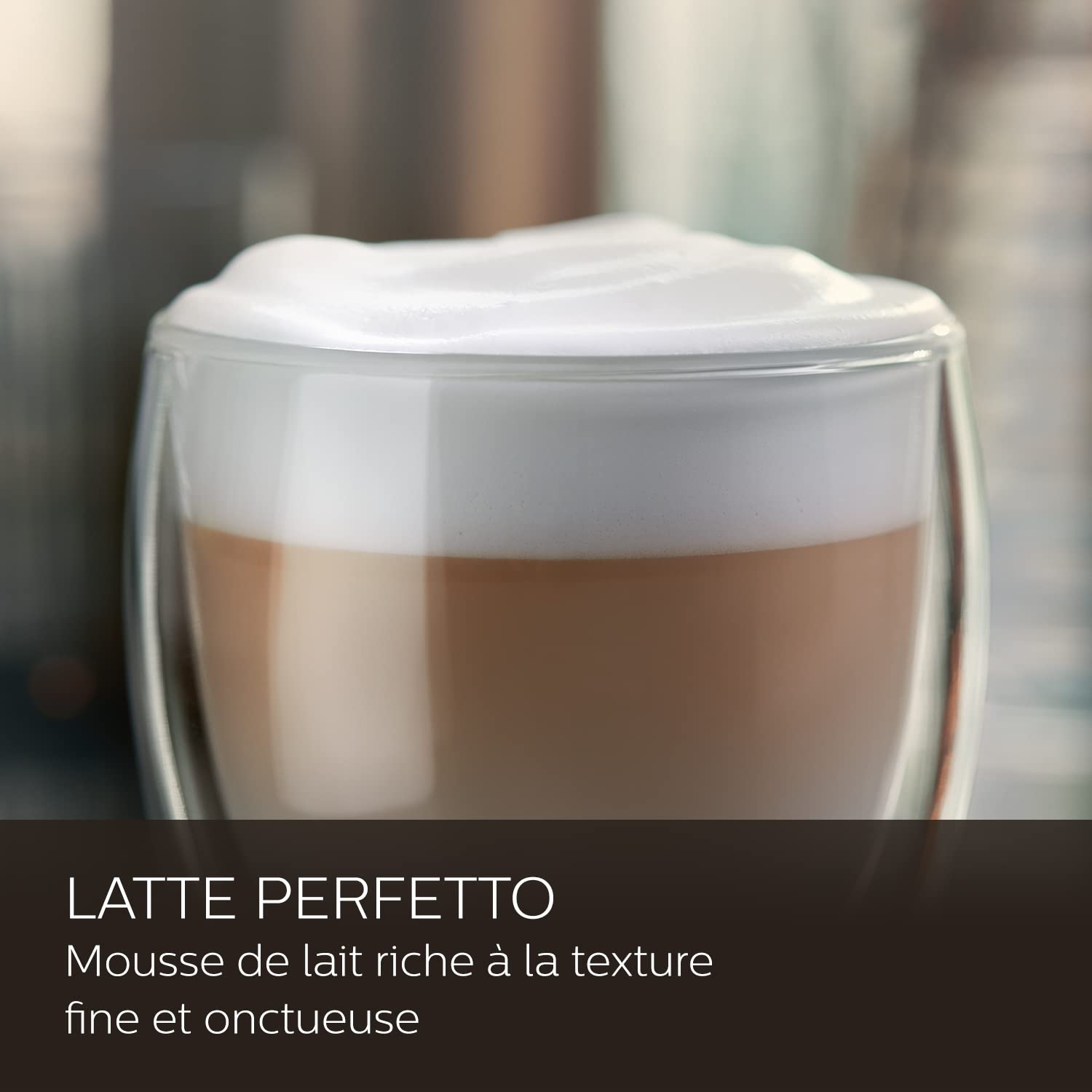 Saeco Expresso broyeur GranAroma - 16 Boissons, Écran Couleur Intuitif de 2.4", 4 Profils Utilisateur, Broyeur en Céramique, Machine à café à grain Métal gris (SM6585/00)