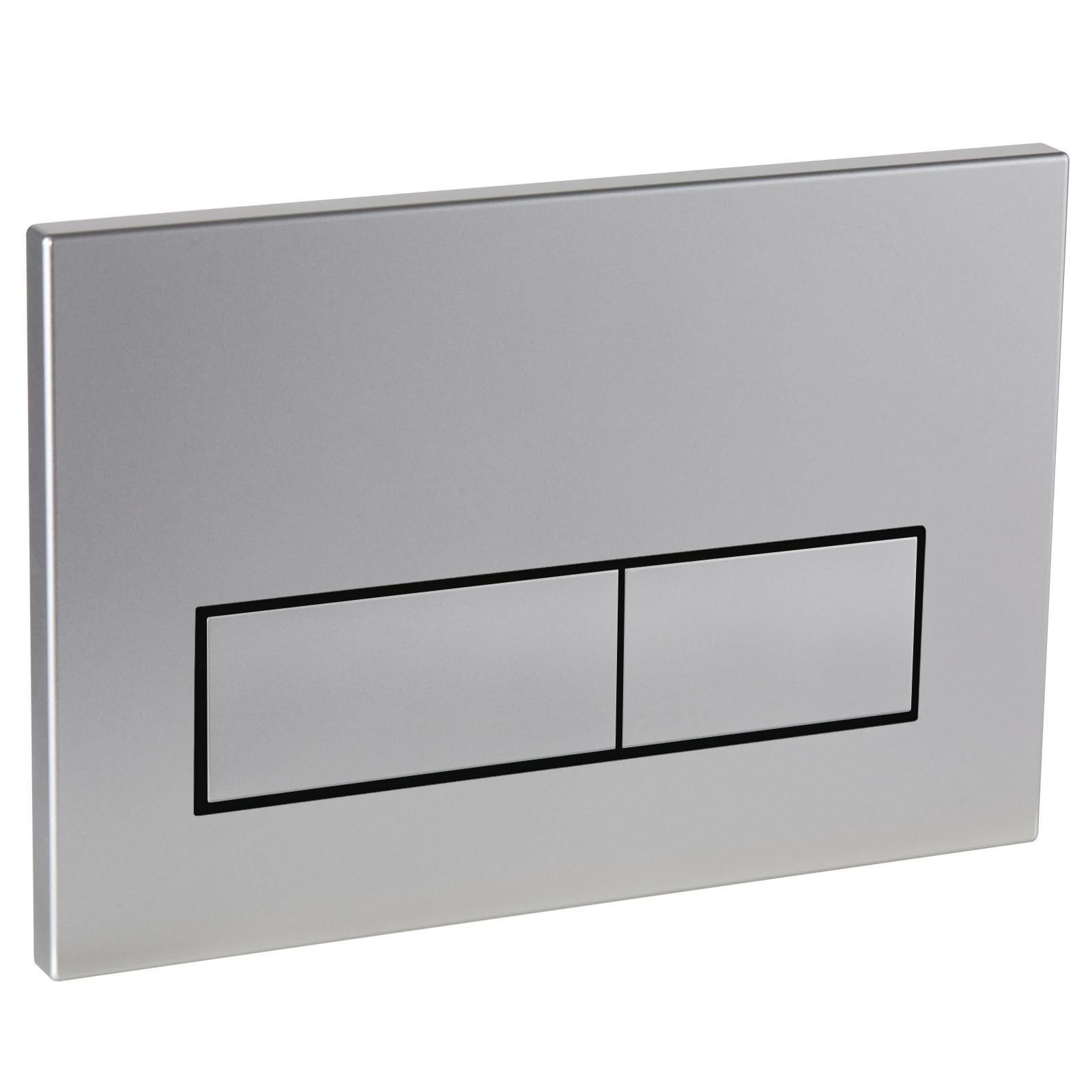 Empyreal Drückerplatte WC Spülkasten Ersatzteile Kompatibel mit Geberit Sigma01,20,30 UP300 & 320 115770115 Betätigungsplatte 2-Mengen-Spülung (Silber Matt)