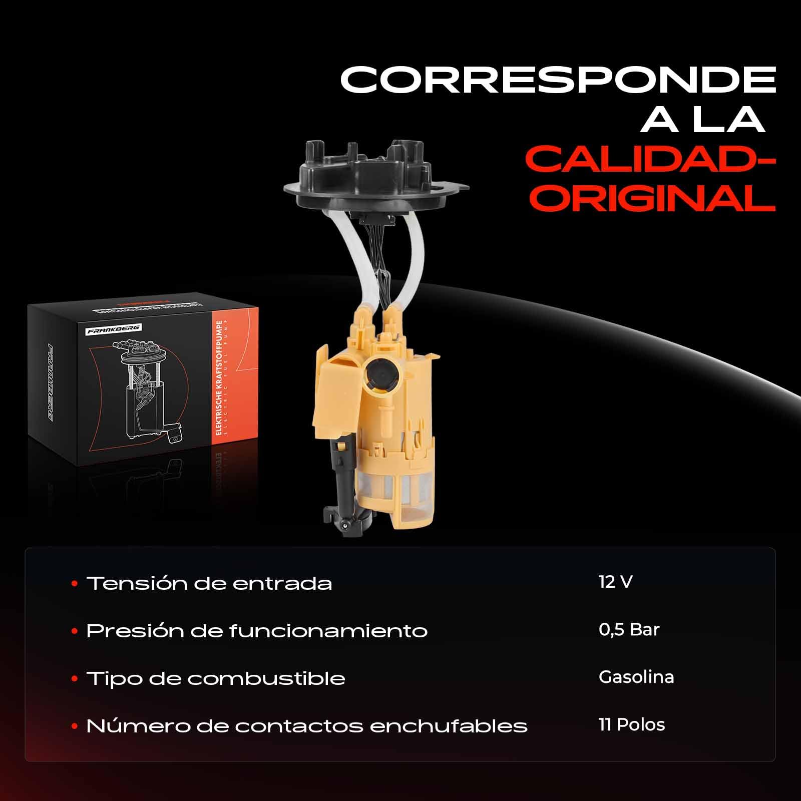 Frankberg Bomba de combustible surtidor de gasolina unidad de suministro | sin sensor de presión 11 pines; Compatible con: GLC Coupé C253, Clase E W212, GLC X253, Clase E Modelo T S213