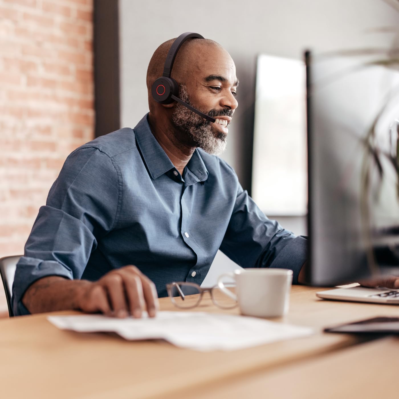 Jabra Evolve 65 Te (troisième édition) Casque Mono-auriculaire sans Fil – Micro antibruit, autonomie de 16 Heures, Double connectivité, certifié MS Teams, Prend en Charge d'autres Plateformes, Noir