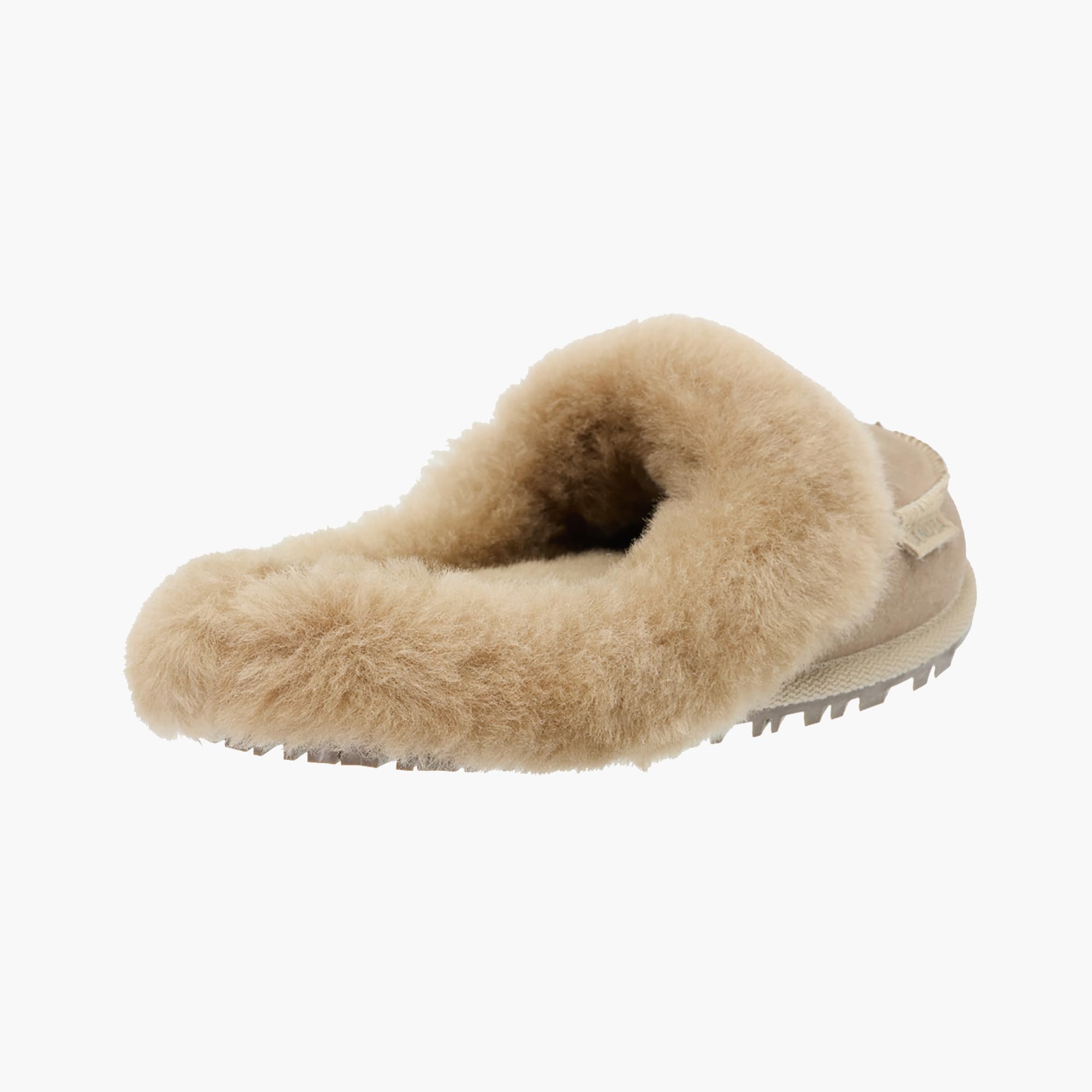 Vanuba Handgemacht Lammfell Warme Hausschuhe Damen Winter Slippers - Hauspantoffeln - Kuschel Pantoffeln Damen Plüsch - Damen Pantoletten Winter - Flache Slippers für Drinnen