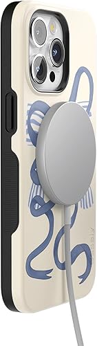 Vista 1302 de Casely Funda para iPhone 15 Pro Max Jardín Secreto Flores mixtas Funda atrevida Compatible con MagSafe y botón de acción Secret Garden