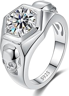 Skull Wedding Rings For Him Picks collage image 2