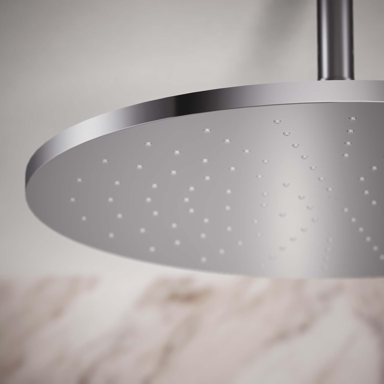 Kohler 13691-CP Contemporary Round 14” single-function rainhead, 2.5 gpm, Polished Chrome