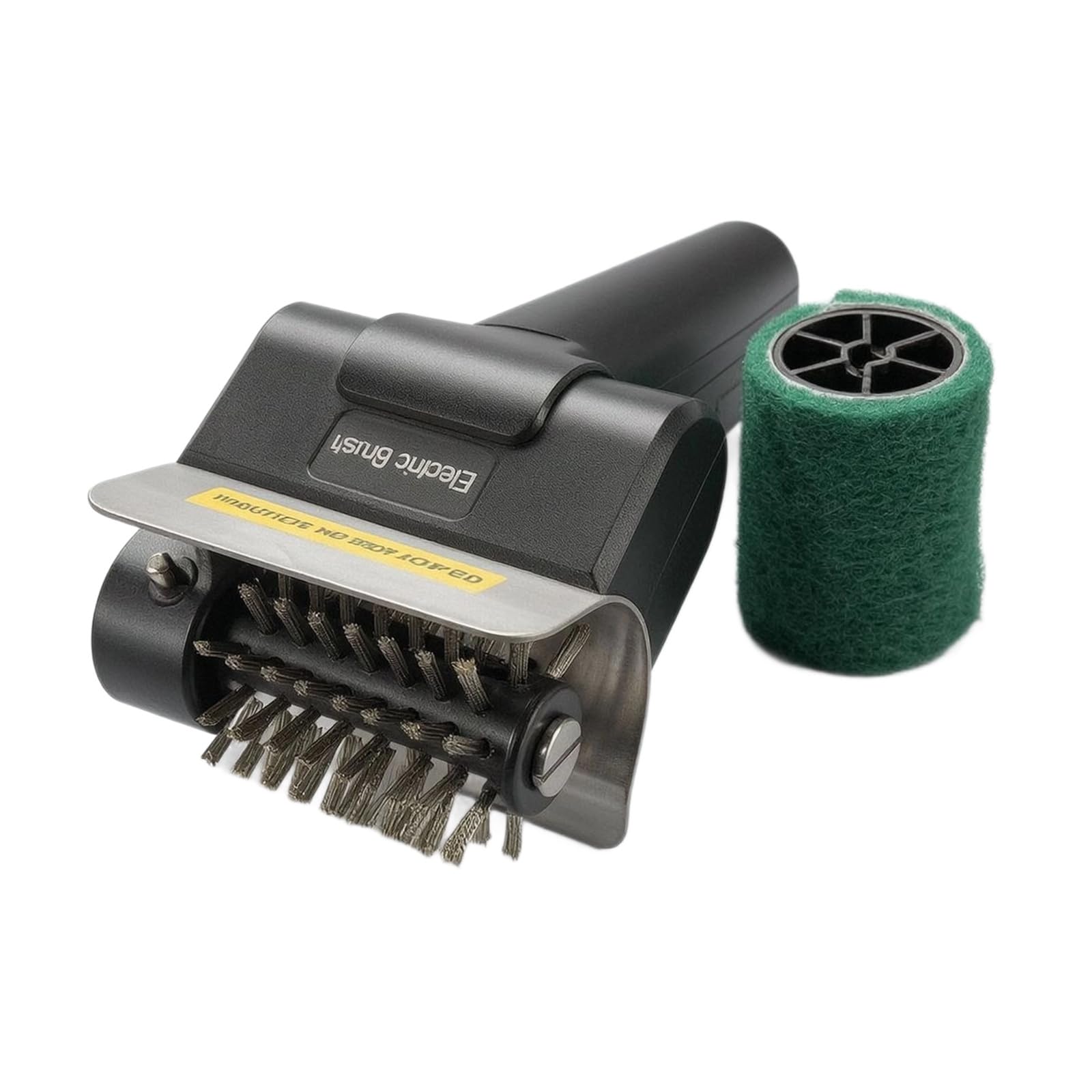 Rechargeable BBQ Scrubber Cleaner Tool with Ergonomic Handle and Heads Suitable for Stubborn Greases and Carbon Removal Rustproof Steel Barbecue Brush