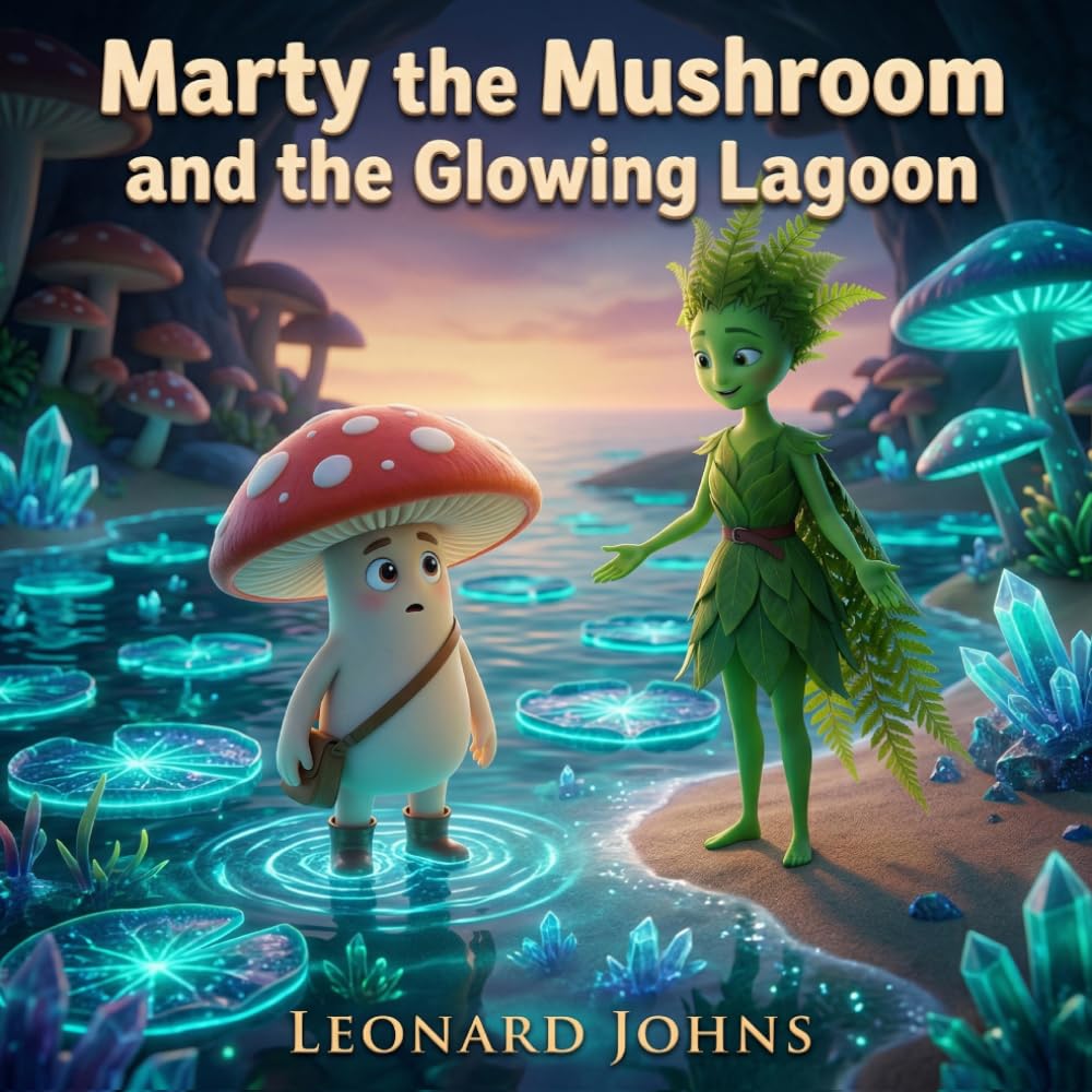 Marty the Mushroom and the Glowing Lagoon: A Magical Bedtime Adventure About Listening, Patience and Problem Solving | A Gentle Pattern Story for Children Ages 4–8
