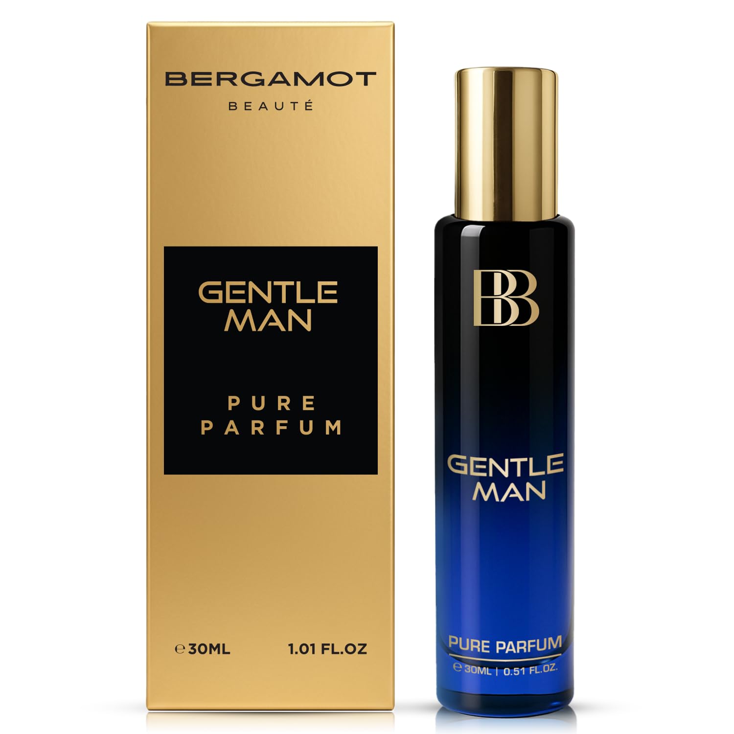 GENTLE MAN Pure Parfum | Bergamot, Musk & Vanilla | 12+ Hrs Long Lasting Perfume for Men | Higher Concentration than EDP 30ML