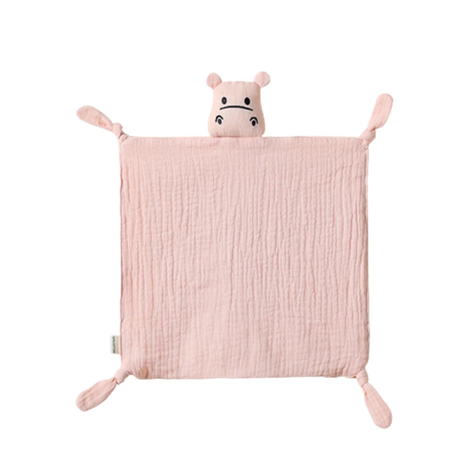 FackLOxc Muslin Blanket Doll Kid Cute Hippo Snuggles Toy Soothe Appease Towel Security for Baby Soothing Cute Hippo Snuggles Soothe Appease Baby Soft Doll Cotton Muslin Sleep