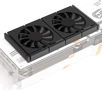 Hilitand GPU Backplate Radiator, Aluminum Alloy Graphics Card Backplane Heatsink 4 Pin Backplane Memory Cooler for RTX3090 3080 3070