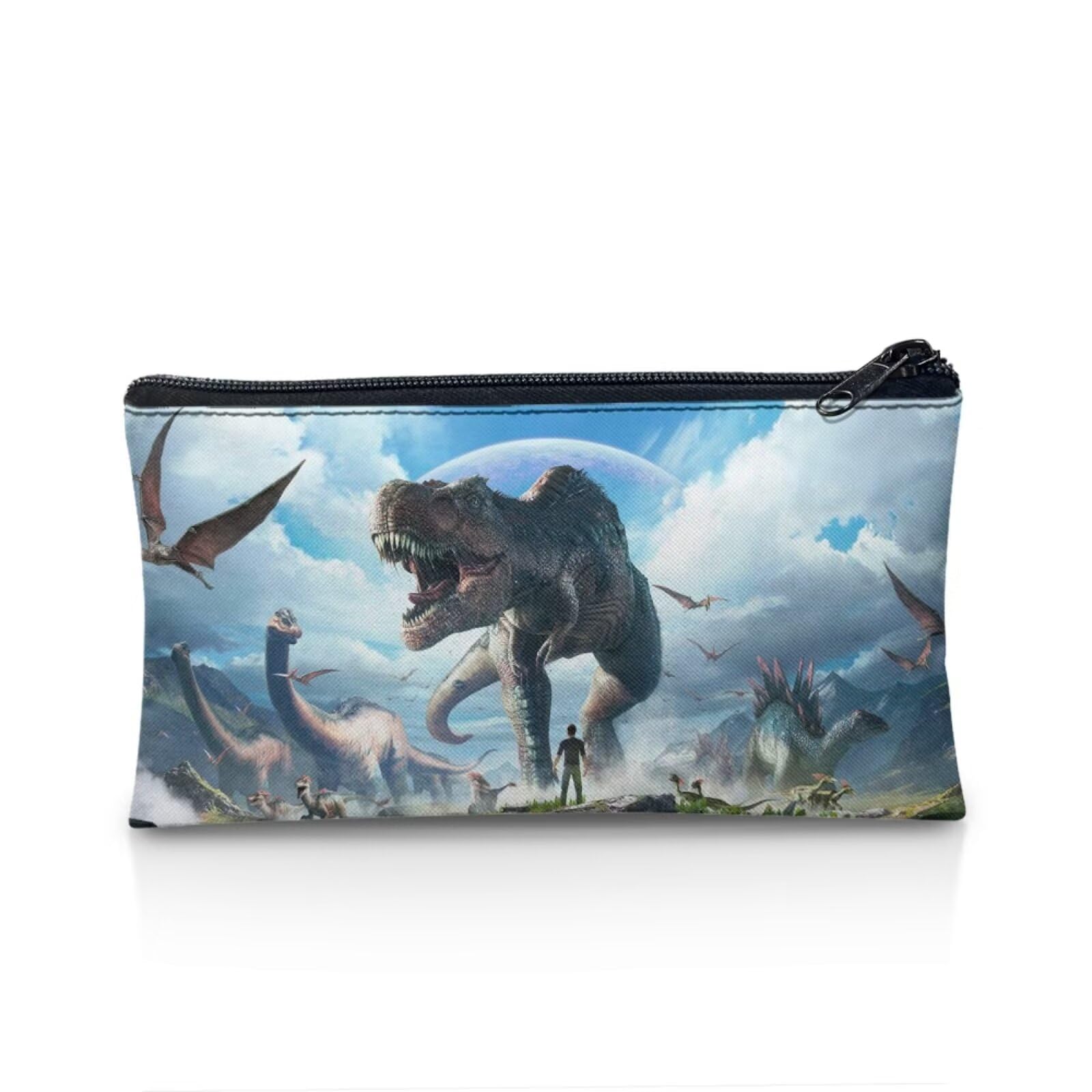 UOIMAG Dinosaur Pencil Case for Dino Lovers Kids School Pen Bag Office Organization Zipper Pen Pouch
