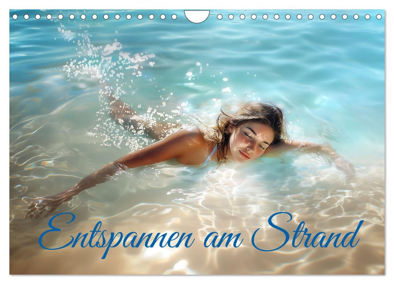 Relaxing on the beach UK-Version (Wall Calendar 2026 DIN A4 Landscape), CALVENDO 12 Month Wall Calendar — image 1