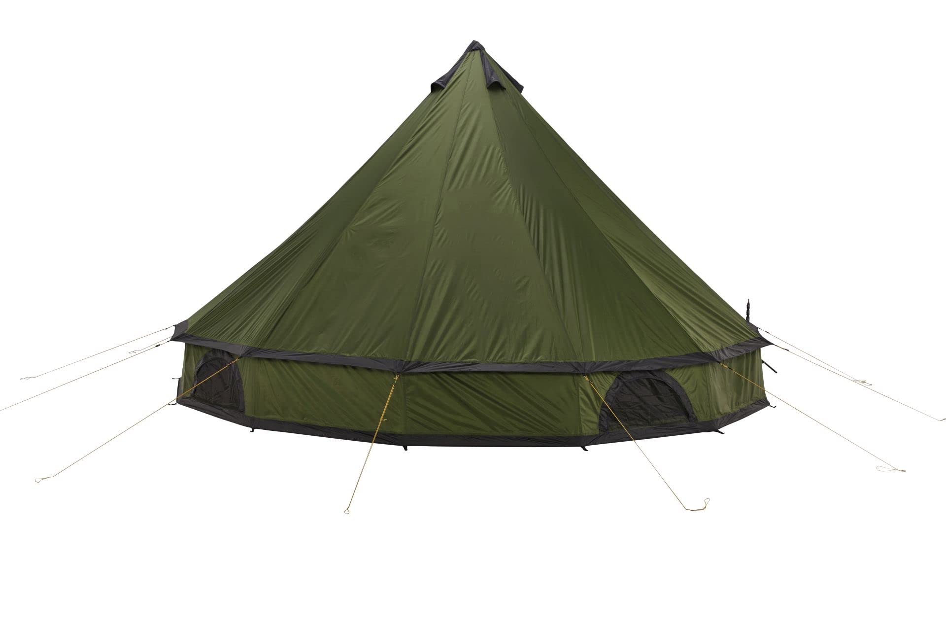 GRAND CANYON Indiana 10 Tipi - Tienda de campaña redonda clásica con una sola varilla, montaje rápido, para grupos, familias, festivales, camping, glamping