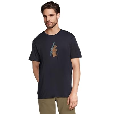 Icebreaker Merino 150 Tech Lite Short Sleeve T Shirts Bear Tour Men