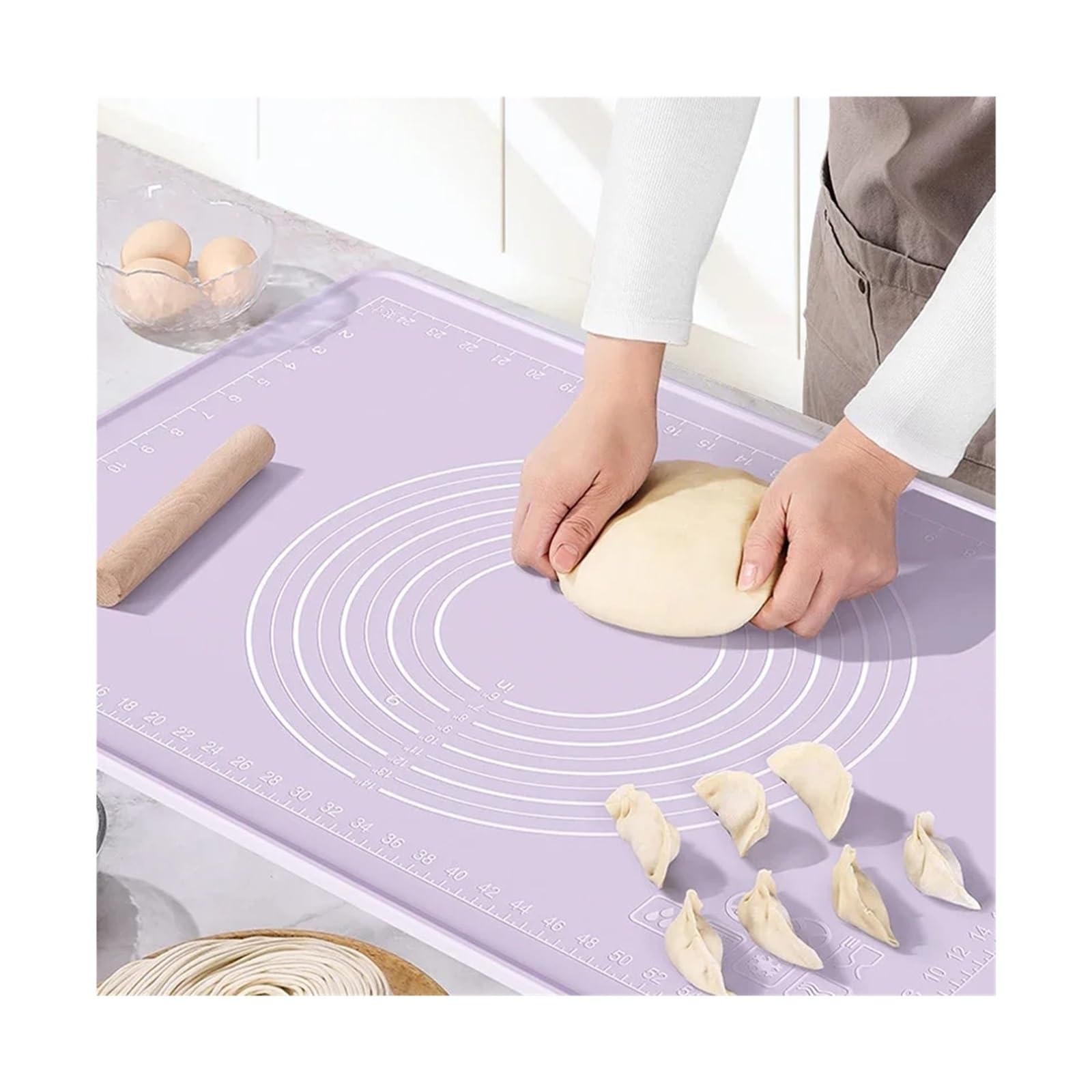 Tappetino for impastare in silicone antiaderente addensato for pizza e pasta, forniture for la cottura in cucina Per Prodotti Da Forno E Dolci