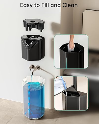 Miniatura 6 de Humidificadores de 19 L para dormitorio, habitación grande de hasta 2800 pies cuadrados, control remoto y aplicación, humidificador de niebla fría