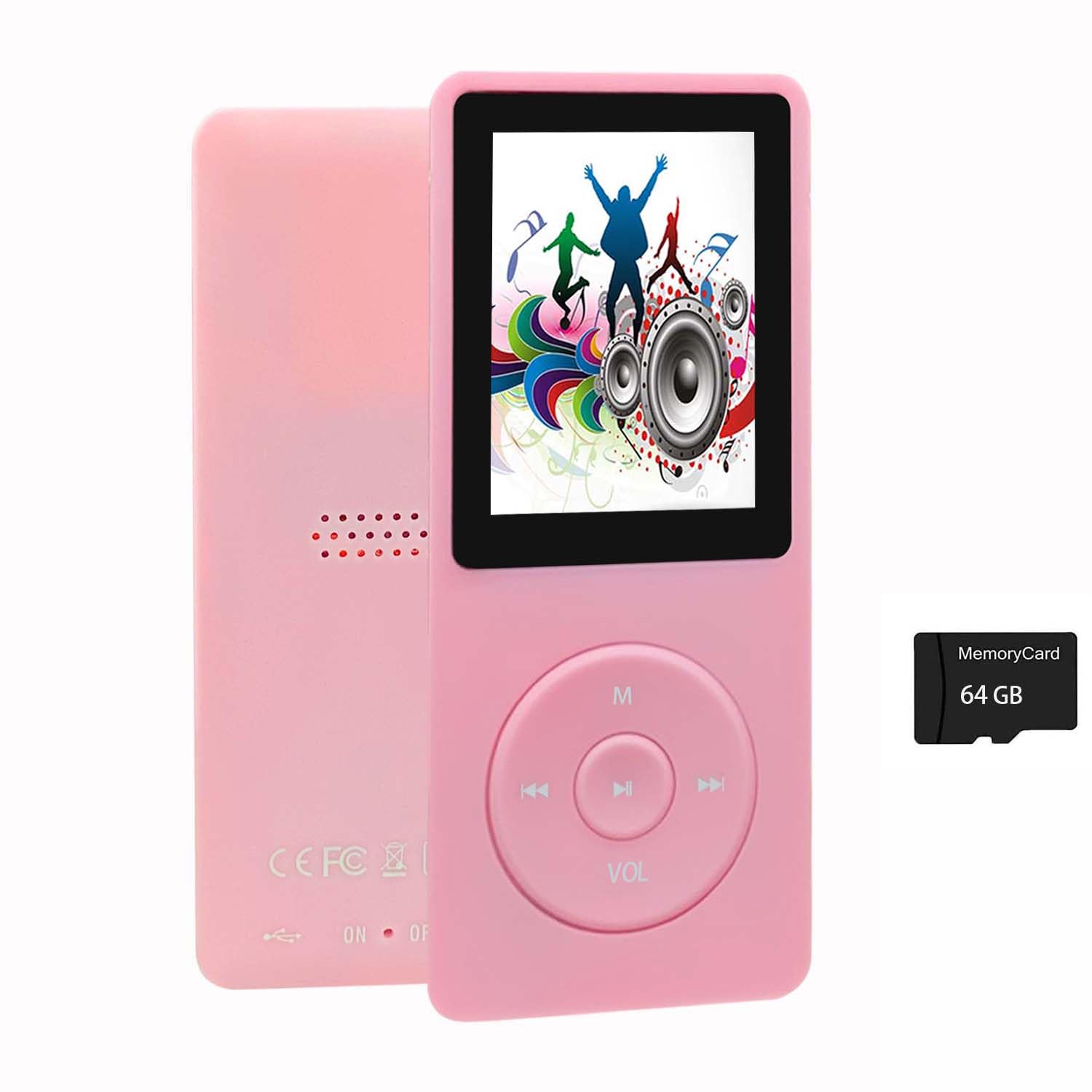 Amazon.com: 64GB MP3 Player with Speaker Earphones Portable Music