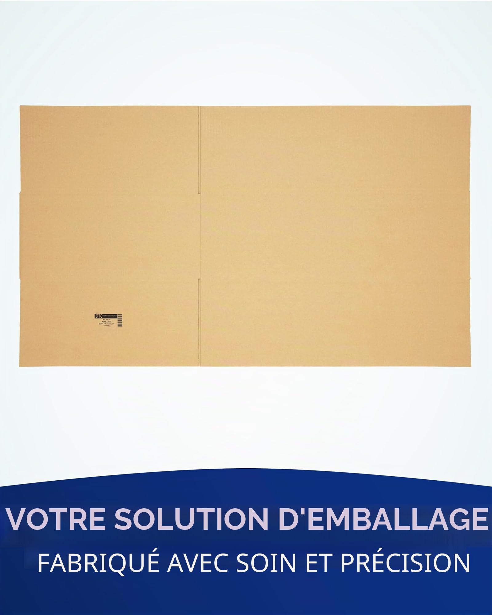 50 cartons 600 x 400 x 200 mm pour transport normal par service de colis