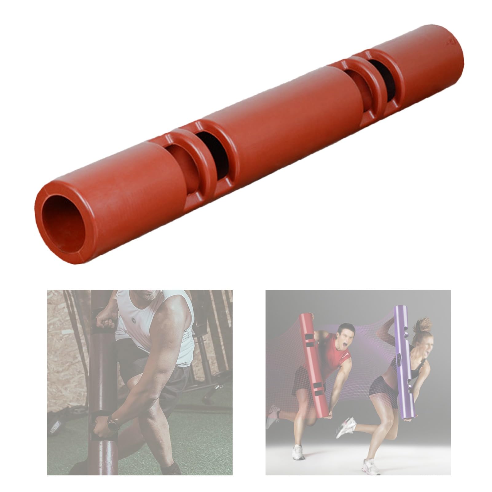 Weight-bearing Exercise Rubber Bucket,Strength Training Tube,Unisex Yoga Post,Comfort Grip Fitness Barre,for Loaded Movements in The Home Gym,12kg