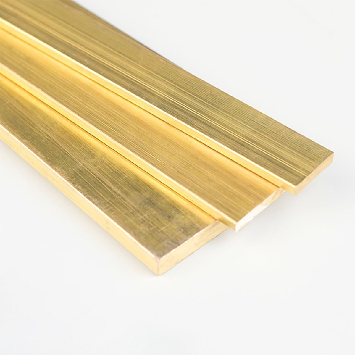 Brass Flat Bar Metal Solid Brass Sheet Stock Square Brass Flat Rod for Model Maker DIY Material Craft Thickness 5mm(5 * 40 * 500mm)