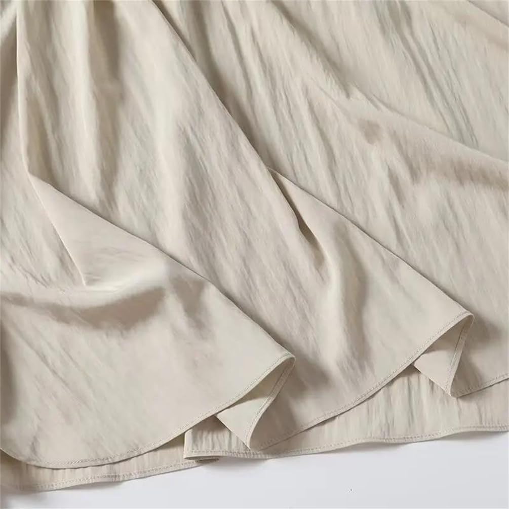 Women Sleeveless Tank Dress Minimalist Casual Pleated Simple Pleated Dress