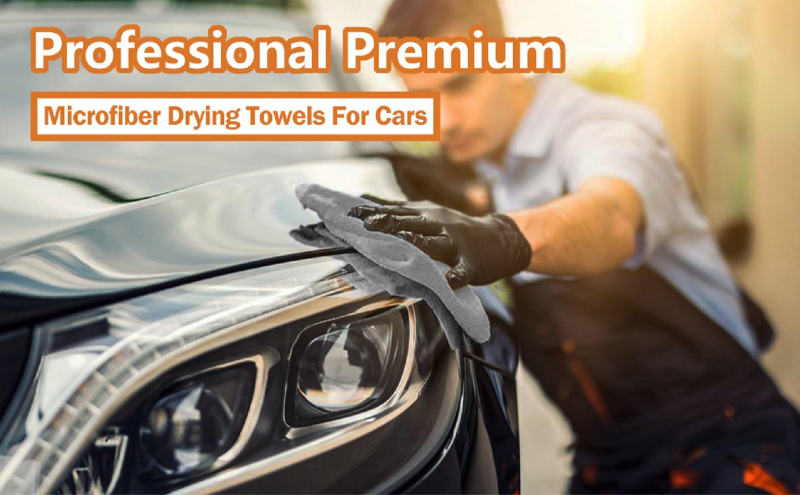 Auto Hub 340 GSM Microfiber Cloth for Car - Edgless & Dual Sided Microfiber Cloth - Lint & Streak Free Car Cleaning Cloth - Multipurpose Car Wash Cloth for Interior & Exterior - 4pc, 40x40 cm- Grey 4