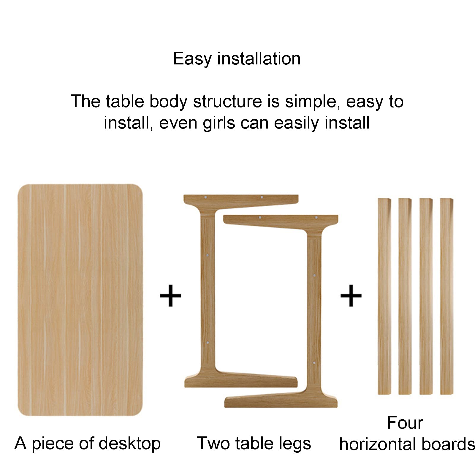 FAXIOAWA Tavolino da Salotto C Table, tavolino da scrivania per Laptop, tavolino per TV per la casa, Ufficio, Piccolo Spazio, Soggiorno, Laptop, Snack per caffè,Naturale