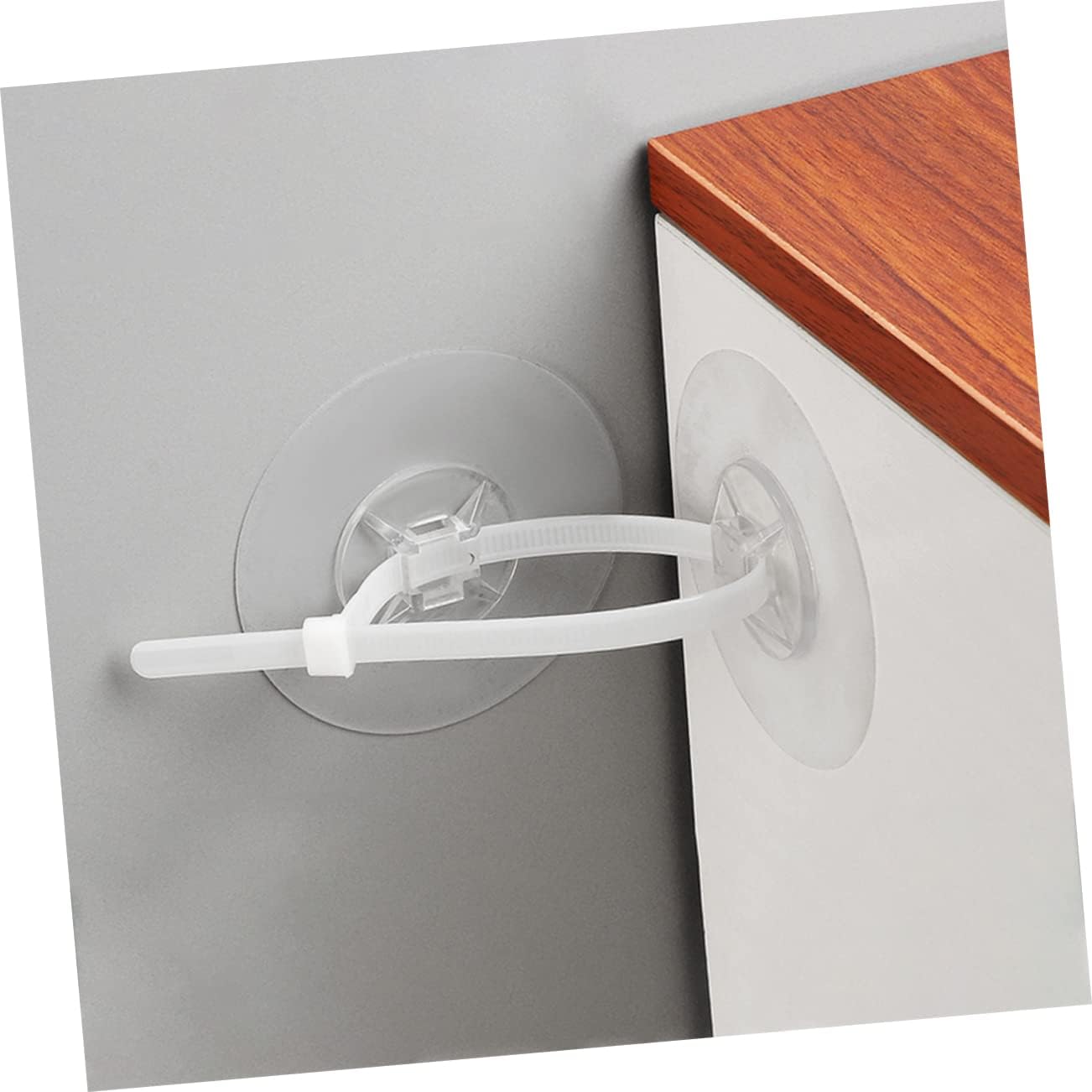 Anti-Tip Furniture Anchors Kit Strong Adhesive Straps for Baby Proofing Child Safety Wall Secure Straps for Bookshelves and Dressers