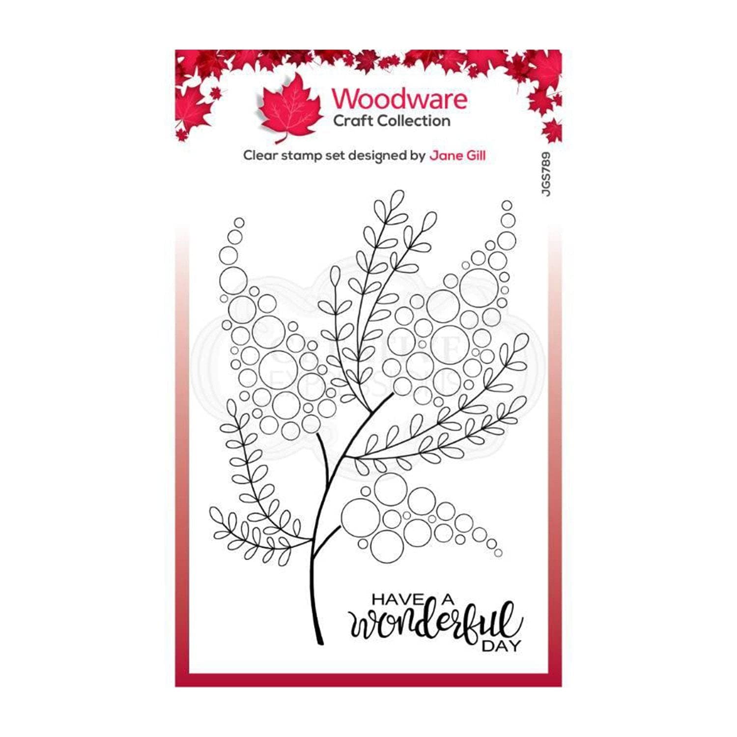 Woodware Jane Gill Clear Magic Stamp-Bubble Bloom-Melanie