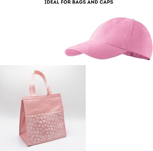 Miniatura 5 de Cinta de velcro rosa de 1 pulgada de ancho, no adhesiva, 1 yarda de longitud, cinta de nailon rosa, juego de sujetadores de tela para bolsas de