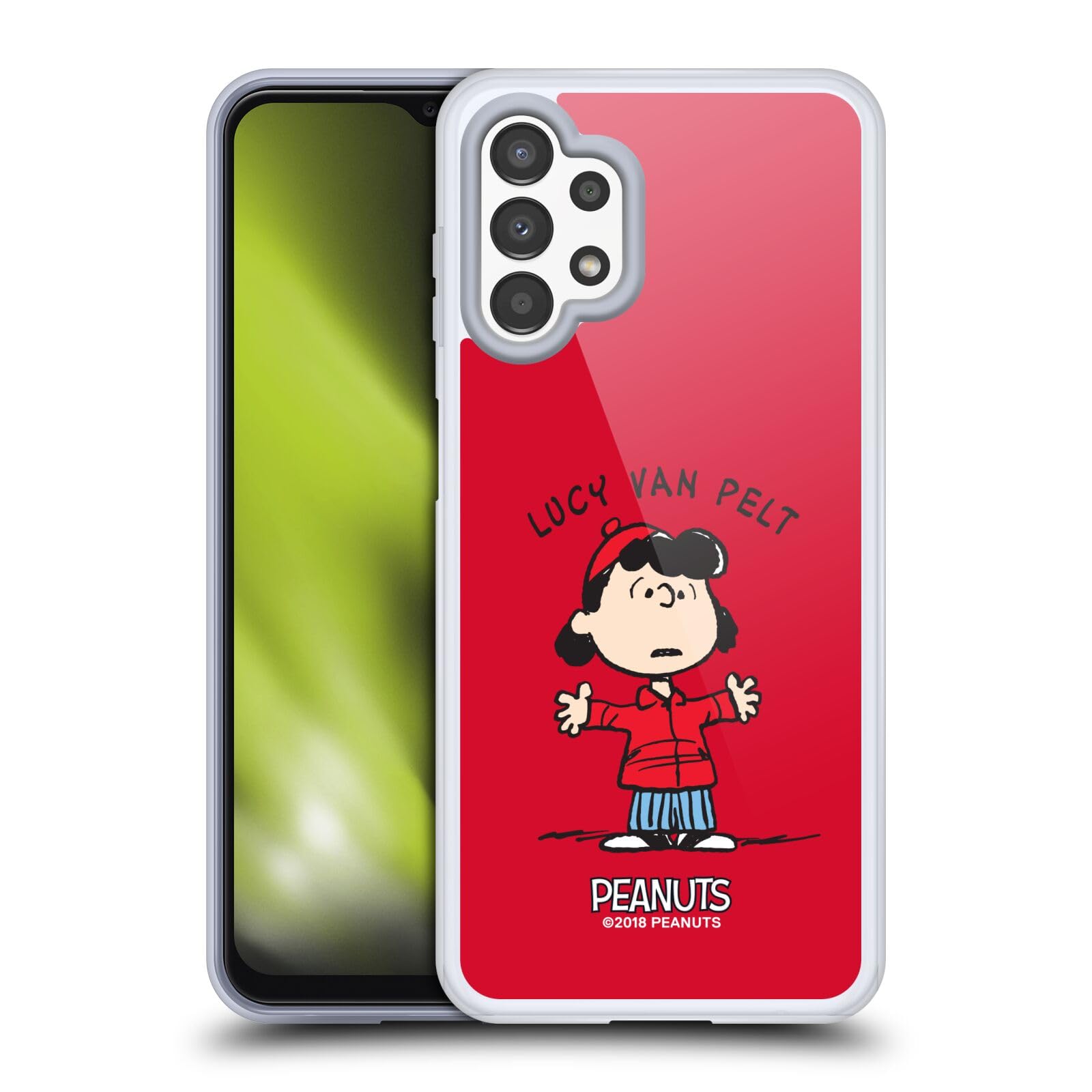 Funda Samsung Galaxy A13 carcasa Peanuts Lucy protector de gel flexible 7
