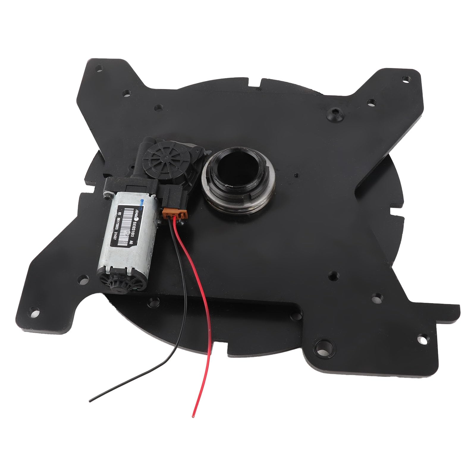 Dilwe Podstawa Obrotowa Siedziska do Samochodu Kempingowego Elektrycznie Obracana Podstawa Siedzenia Stal Węglowa Obrót o 360 Stopni 340 X 320 Mm Pilot Zdalnego Sterowania do Samochodów Ciężarowych