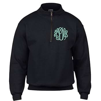 Amazon.com: United Monograms Monogrammed Quarter Zip