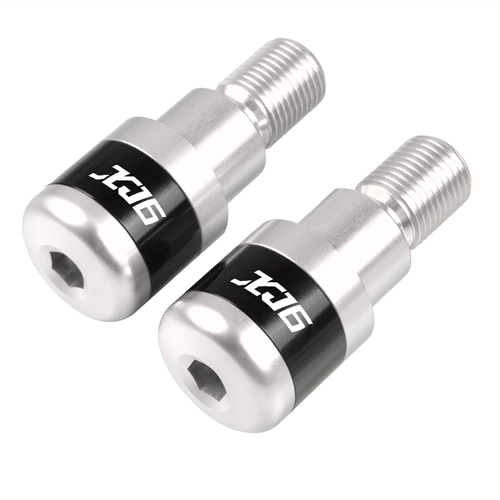 Embouts de guidon 22mm en aluminium argent haut de gamme pour XJ6N XJ6S