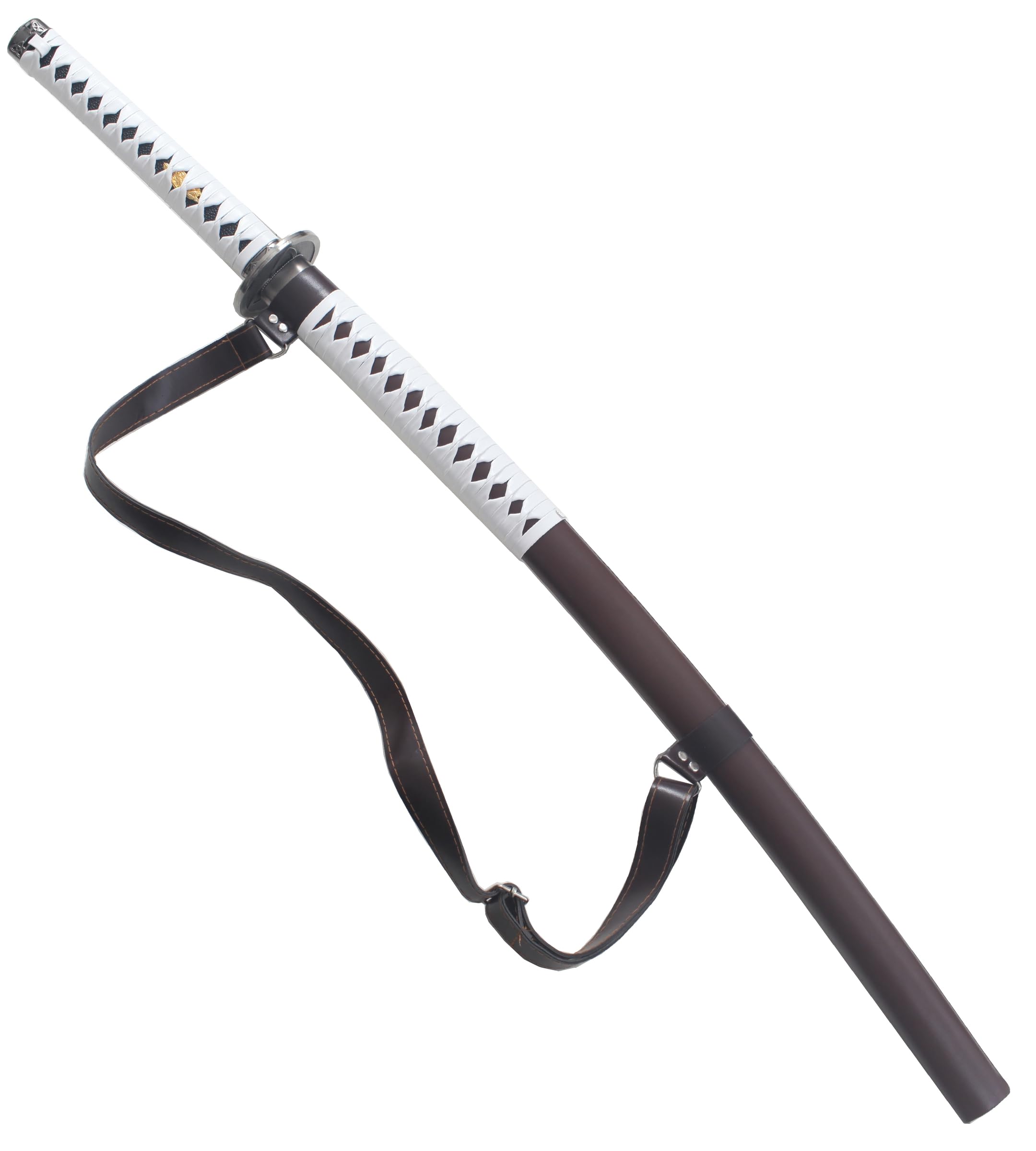 Katana en Bois Michonne - Épée Sabre pour Décoration et Cosplay Zombie avec Présentoir