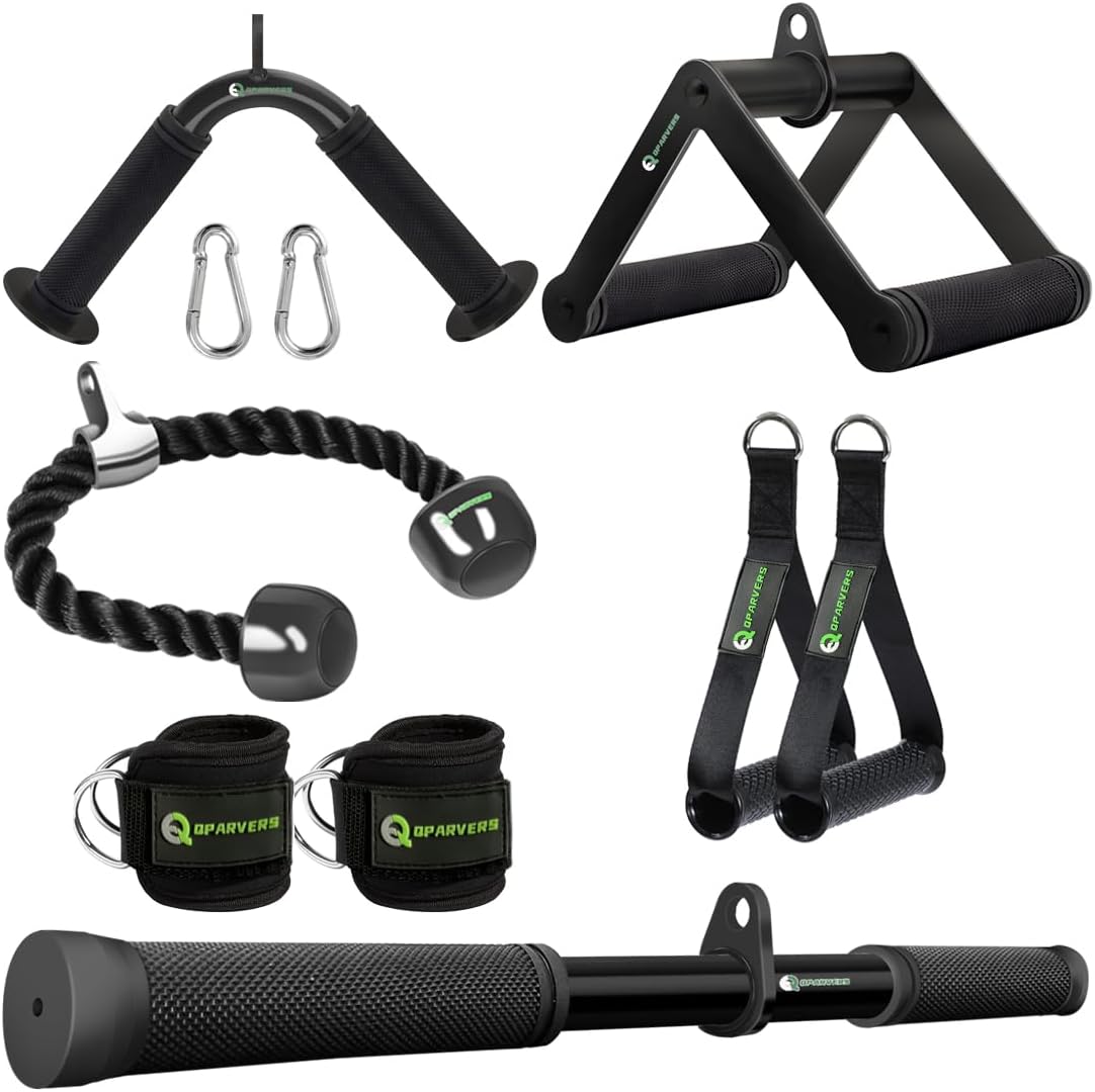 Cable Machine Attachment Set LAT Pulldown Attachments Weight Machine Accessories for Home Gym