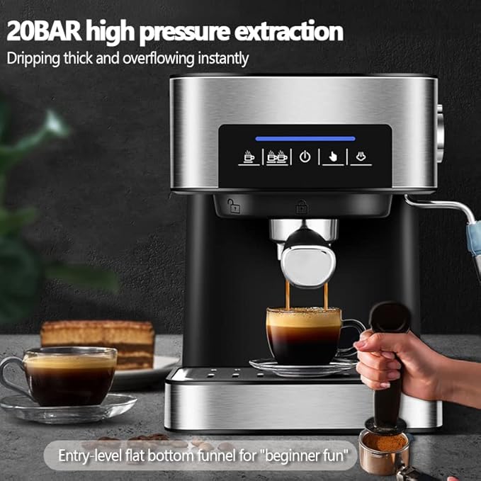 Cafetera Semiautomática para Espresso con Espumador de Leche miniatura 3