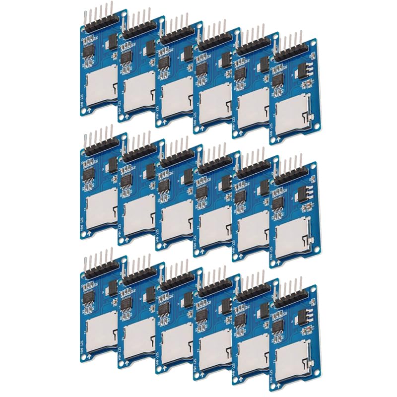 15 unidades SPI Reader Micro Memoria SD TF Tarjeta Memory Card Shield Módulo Compatible con Arduino