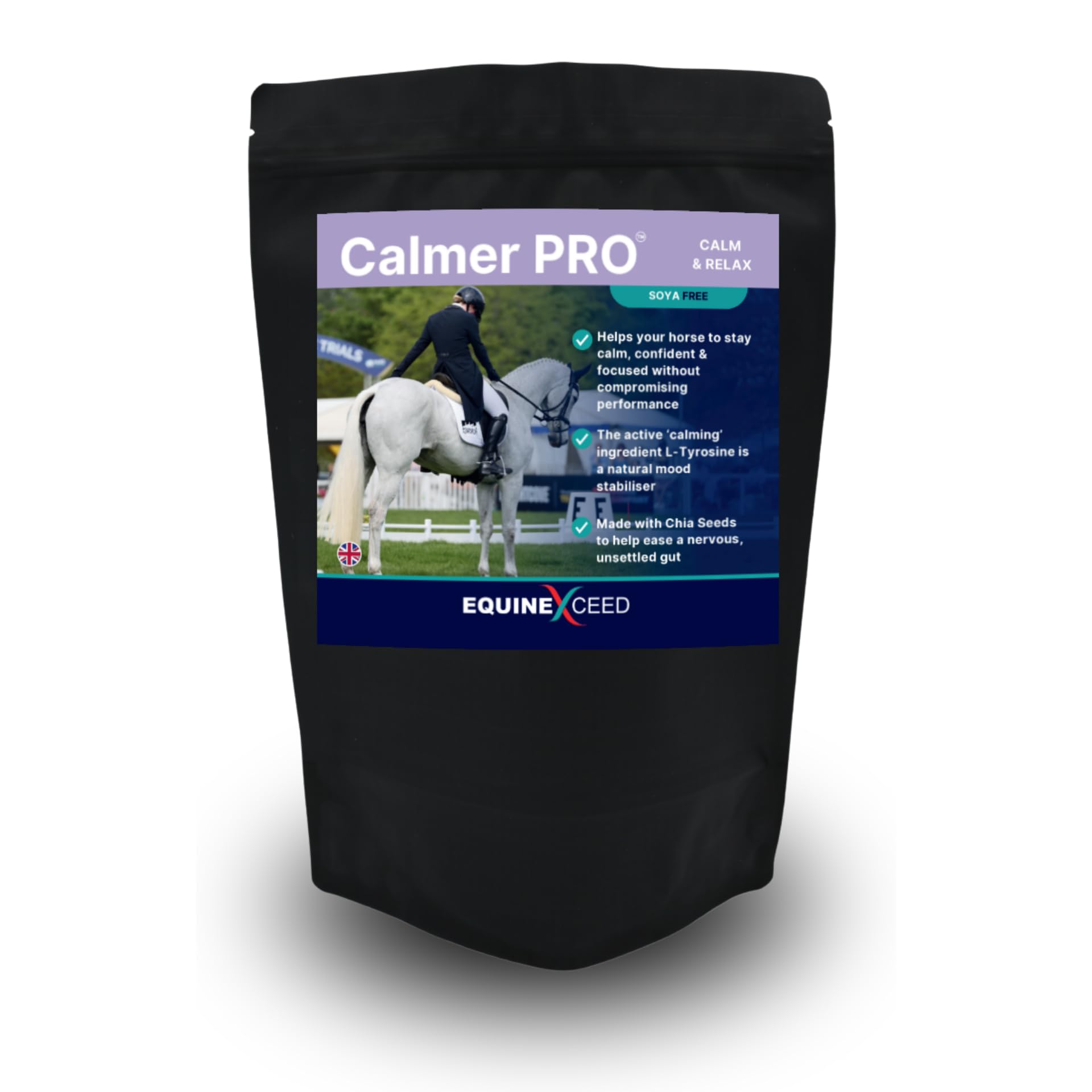 Equine Exceed Calmer PRO™ Soya Free - Calming Supplement for Horses - 30 Servings