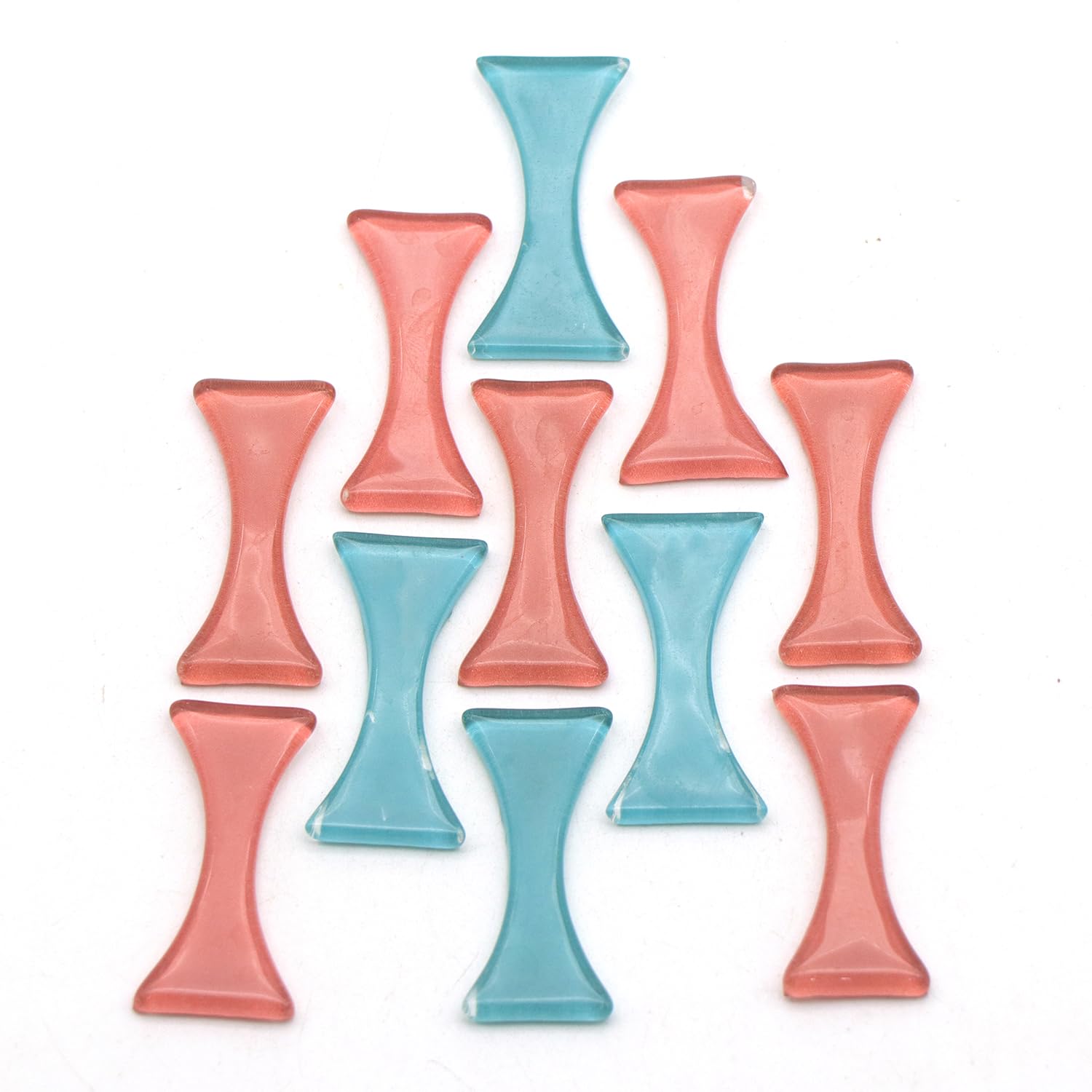 Sweven Art Mosaic Tiles, 40x20 Hourglass Shape Mosaics, 3 mm Thick, Sky Blue & Light Pink (Pack of 200Gms)-image-22