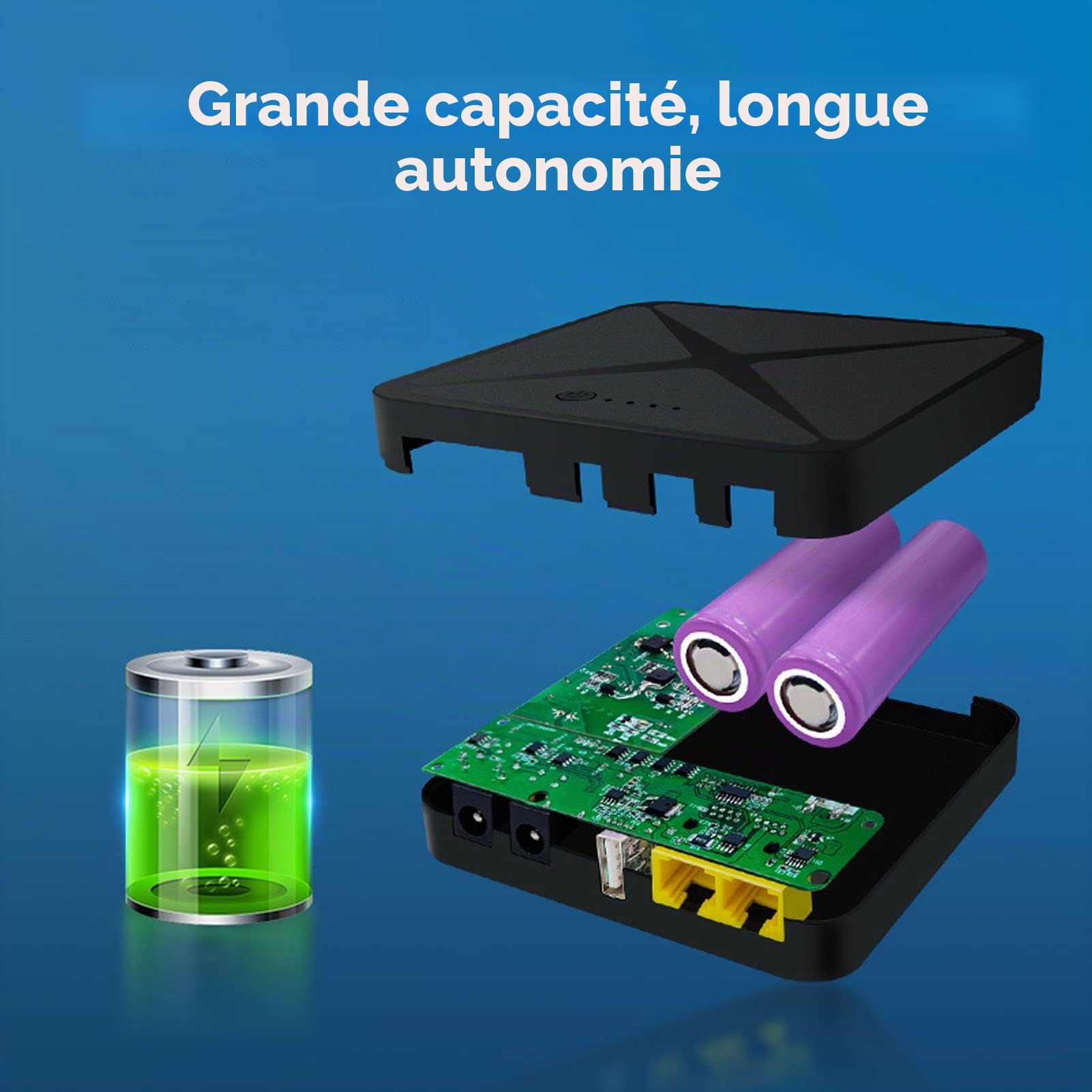 Mini Batterie De Secours UPS 5 V 9 V 12 V 48 V Port POE 9000 MAh 18 Wh Batterie Grande Capacité Port USB pour Modem Routeur Caméra (Prise UE)